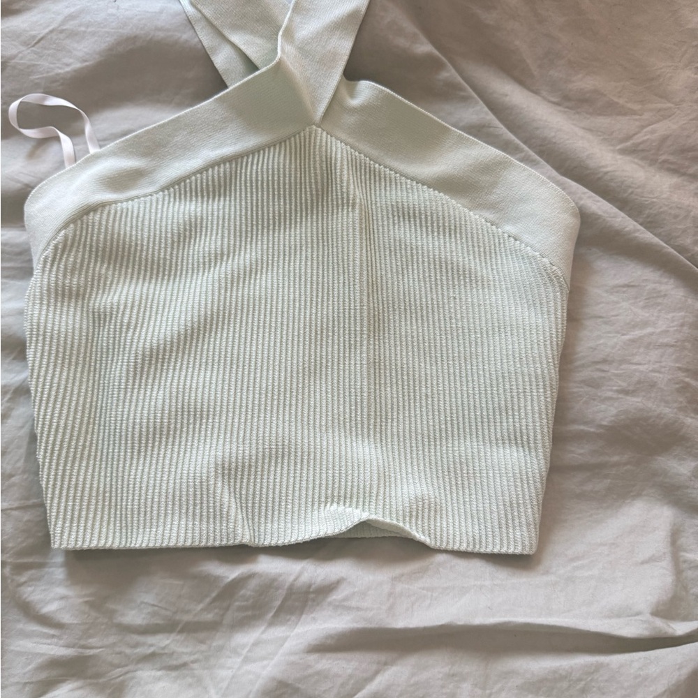 Aritzia Light mint  Ribbed criss cross  Tank Top